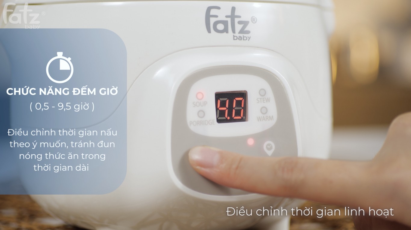 Nồi hầm cách thuỷ thông minh Fatzbaby 0.7L - STEW 1 - FB9107ZT