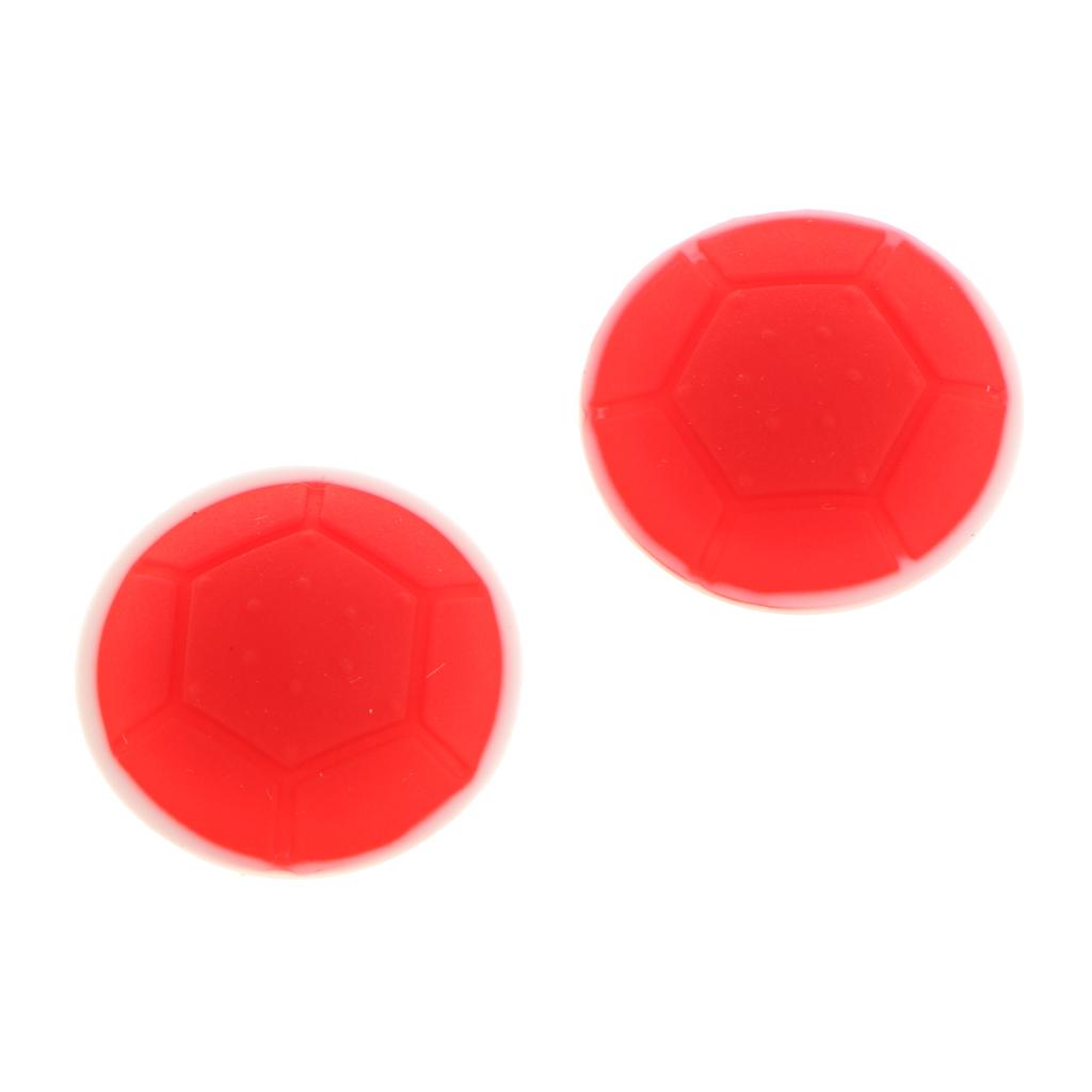 Pair Silicone Joystick Thumb Stick Grips Caps  for PS4 PS3 Xbox 360 Red