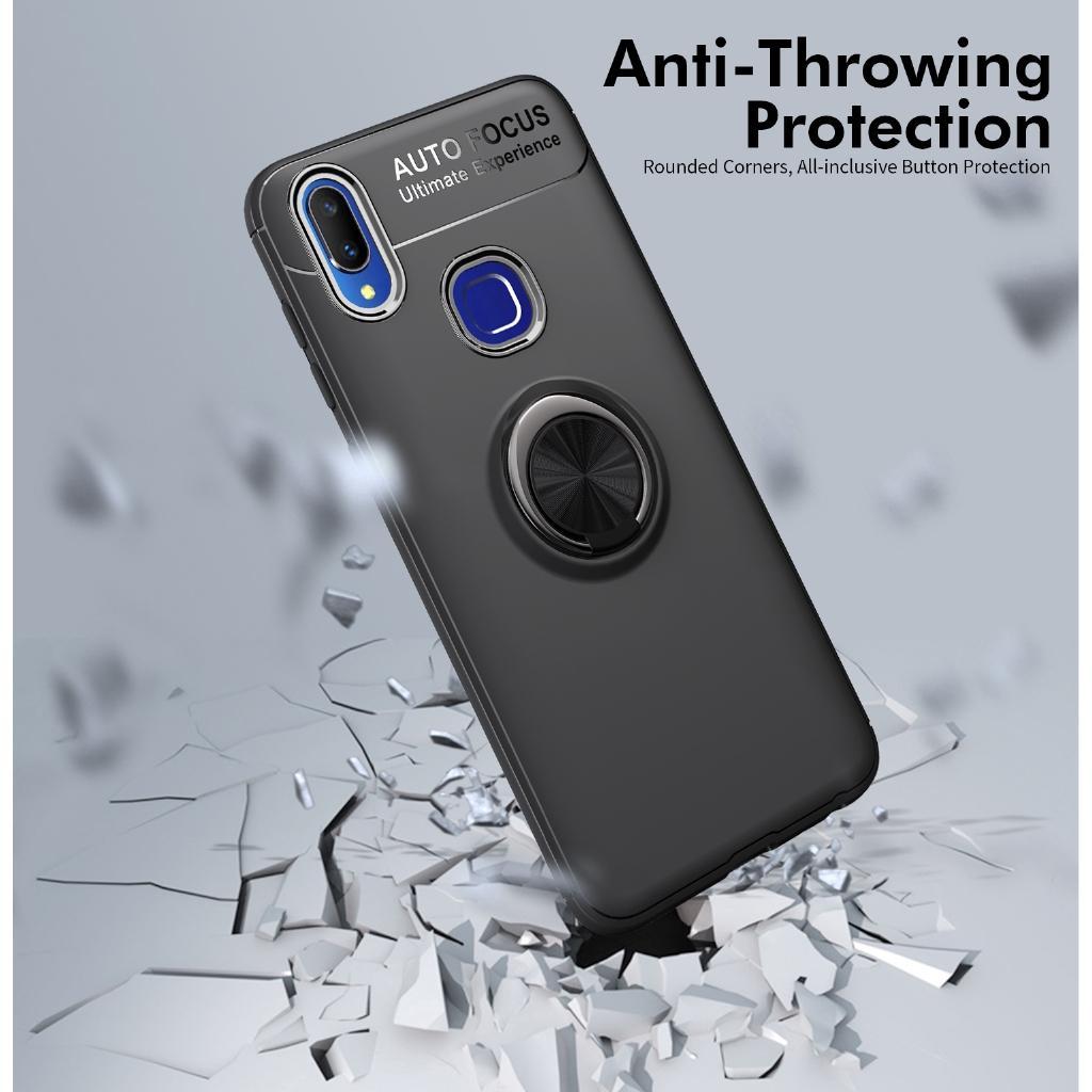 Ốp điện thoại silicone mềm có vòng nhẫn từ tính cho Vivo V11 / V11 Pro / V11i