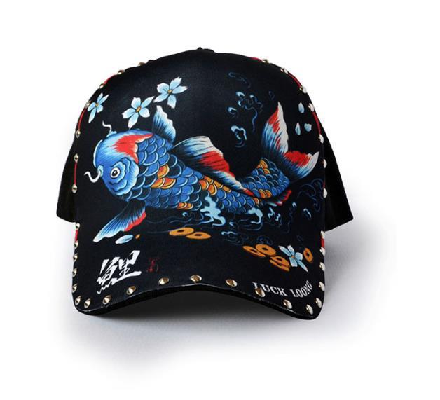 Hình Minh Họa Nghệ Thuật Mũ Bóng Chày Đinh Tán Cá Tính Hip-Hop Nón Snapback Unisex Mũ Bóng Chày Cho Nữ Người Nón Snapback thể Thao Mũ