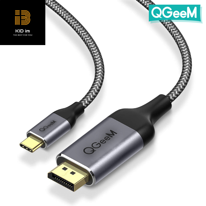 Cáp chuyển cổng QGeeM USB 3.1 Type C (Tương thích Thunderbolt 3) sang DP dài 1.2m 4K @ 60HZ, chuyển đổi USB C sang DP tương thích rộng rãi- Hàng chính hãng