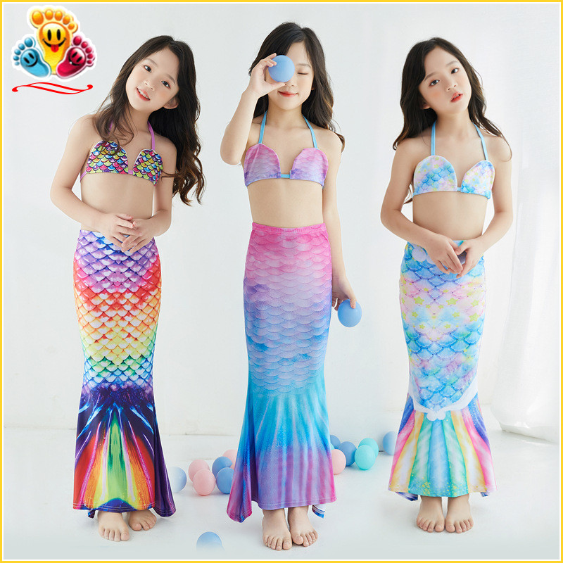 Quần áo tắm hóa trang nàng tiên cá, bikini đồ bơi đi biển cho bé gái siêu xinh E406