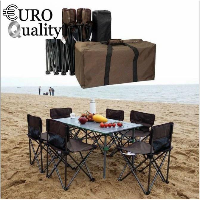 Bộ bàn ghế xếp gọn du lịch, sân vườn Euro Quality