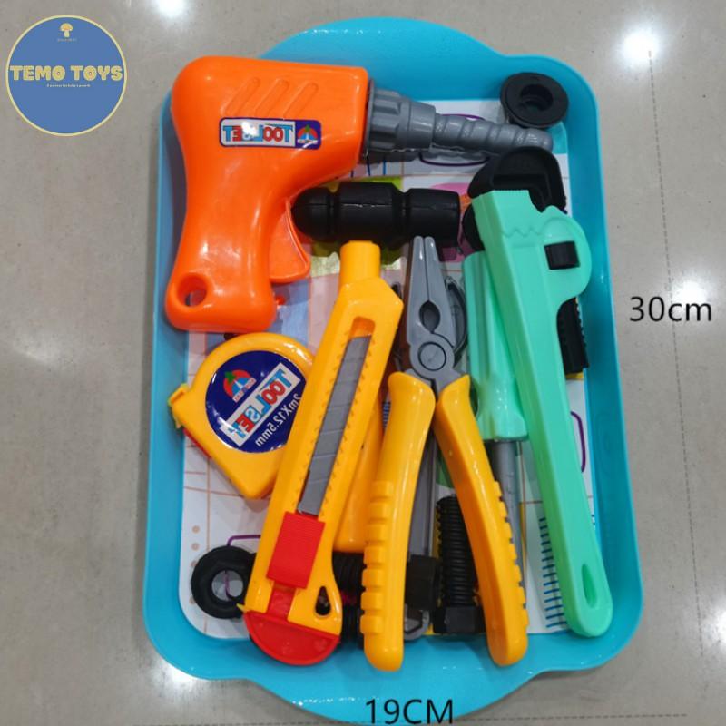 Set đồ chơi dụng cụ sửa chữa cơ khí đóng vai kỹ sư cho bé trai