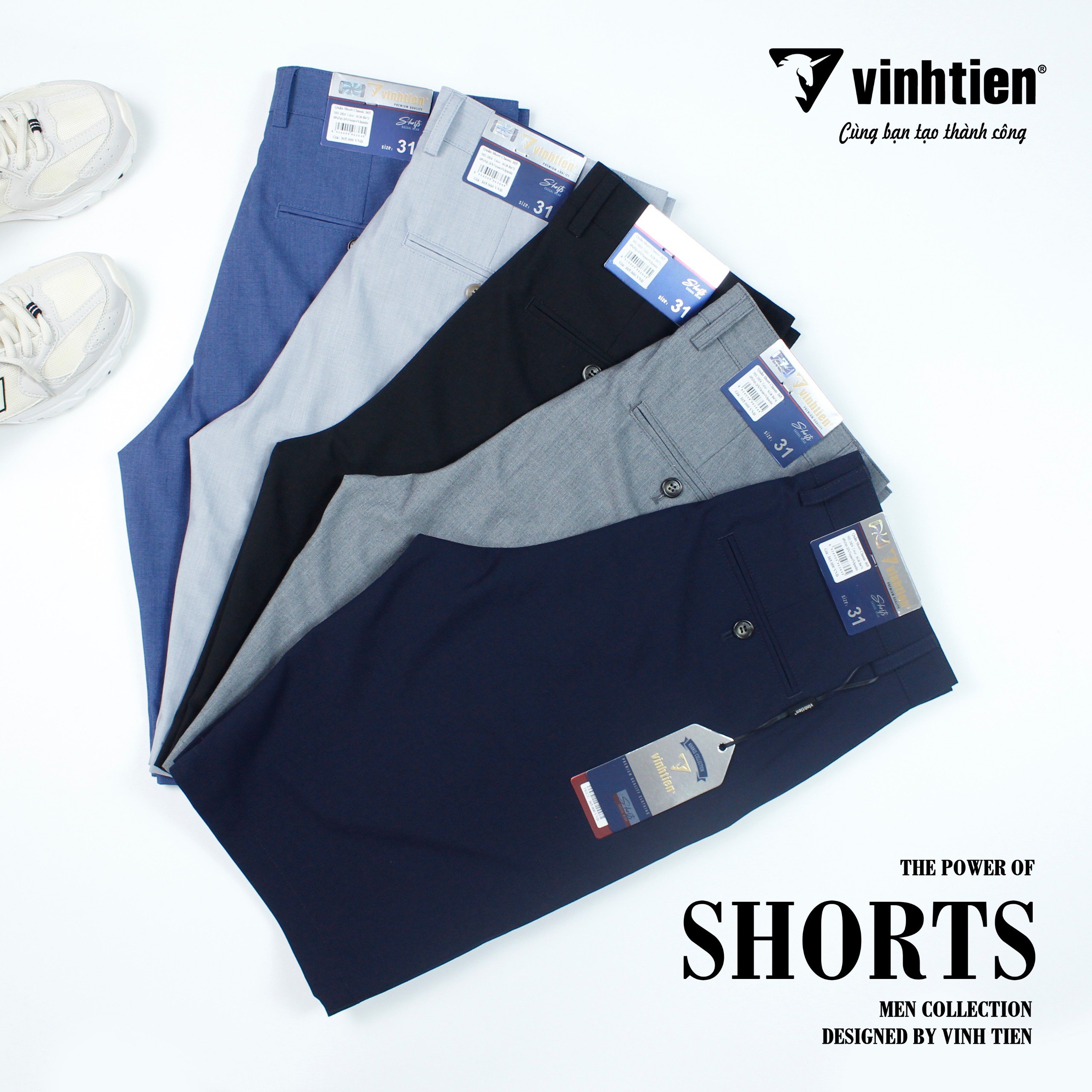 Quần Shorts Classic 345 Vĩnh Tiến - Nhiều Màu