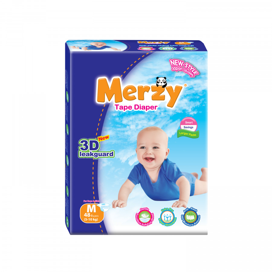 Tã Dán Merzy gói Jumbo M48 (48 miếng)