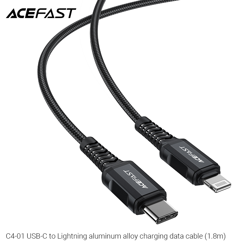 Cáp Acefast Type C to Light.ning - C4-01 Hàng chính hãng Acefast