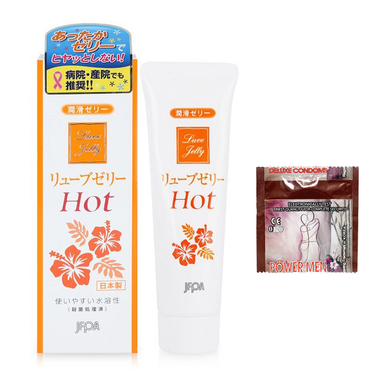 Gel Bôi Trơn Tự Nhiên Tạo Ấm Jex Luve Jelly Hot 55g Nhật Bản + Bcs Power Men 1 Chiếc - Hàng Chính Hãng 100% - Che Tên Sản Phẩm - SHOP ADAM