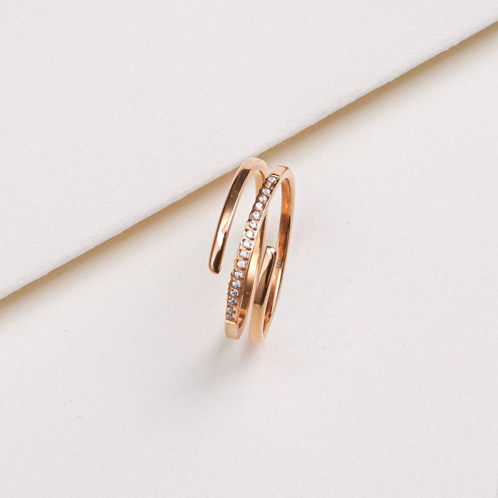 Nhẫn CDE Triple Spiral Ring Rose Gold CDE1412