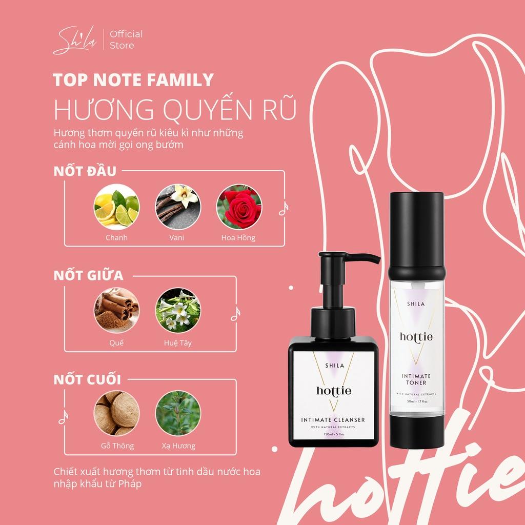 Bộ 3 chăm sóc vùng kín Shila (Shila Intimate Toner Hottie, Shila Intimate Cleanser Hottie, Shila Serum Pinky)