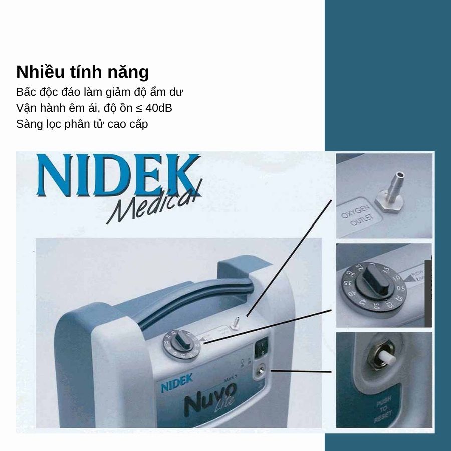 Máy tạo oxy 5 lít Nidek Nuvo Lite Mark 5