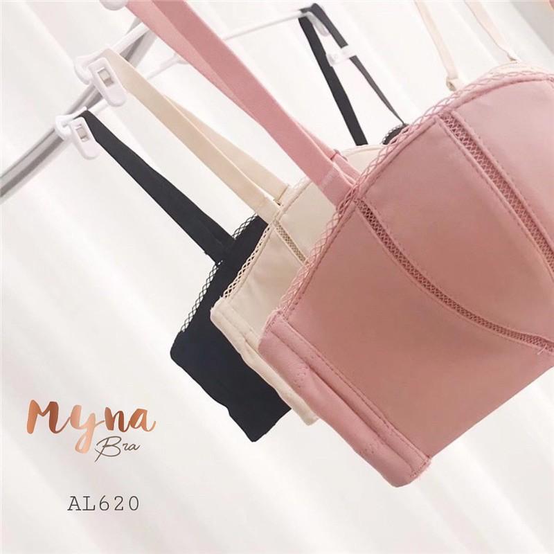Áo lót không gọng đệm nhẹ quả ngang ôm ngực mặc 2 kiểu : AL620