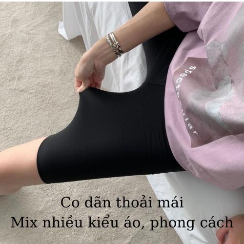 Quần Legging Lửng Siêu Co Giãn Thoáng Mát Nâng Mông Siêu Hót Siêu Đẹp Ngố Nữ Cạp Cao Vải Cotton Cao Cấp