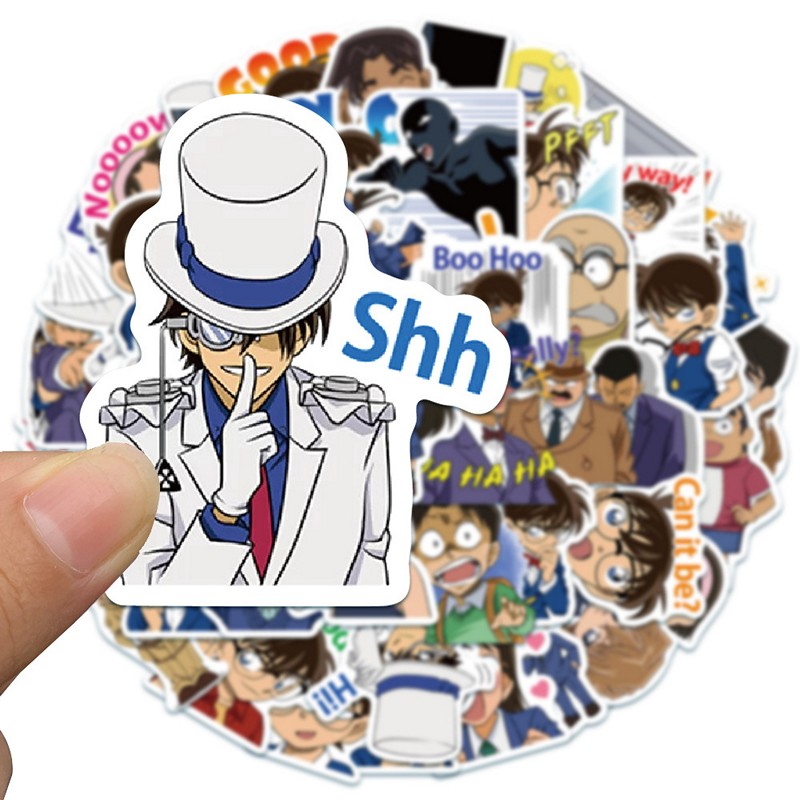 Sticker 50 miếng hình dán Conan