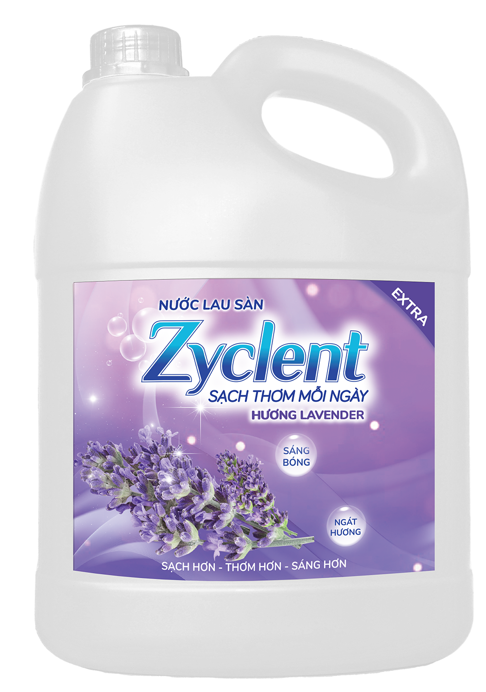 Thùng Nước Lau Sàn ZYCLENT EXTRA Hương Lavender - (3.8KG x 4 CAN)