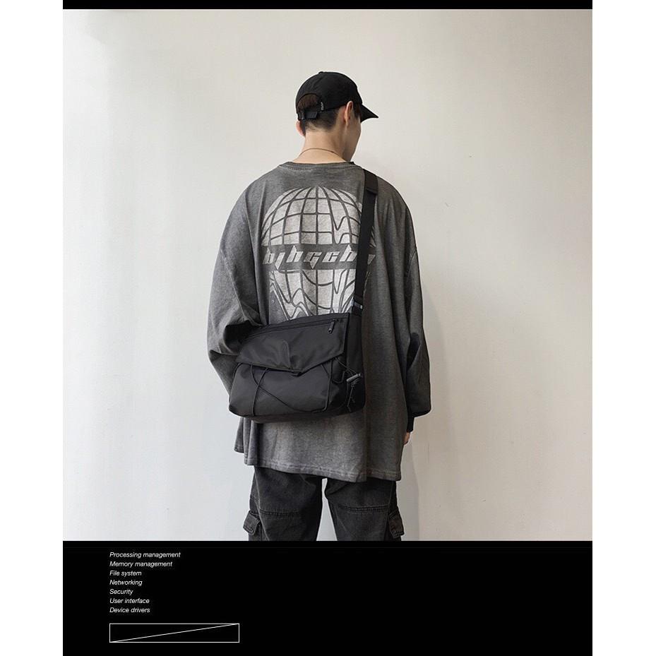 Túi Đeo Chéo Nam Nữ Cặp Sách ulzzang Thời Trang Unisex Vải Canvas Chống Nước B074