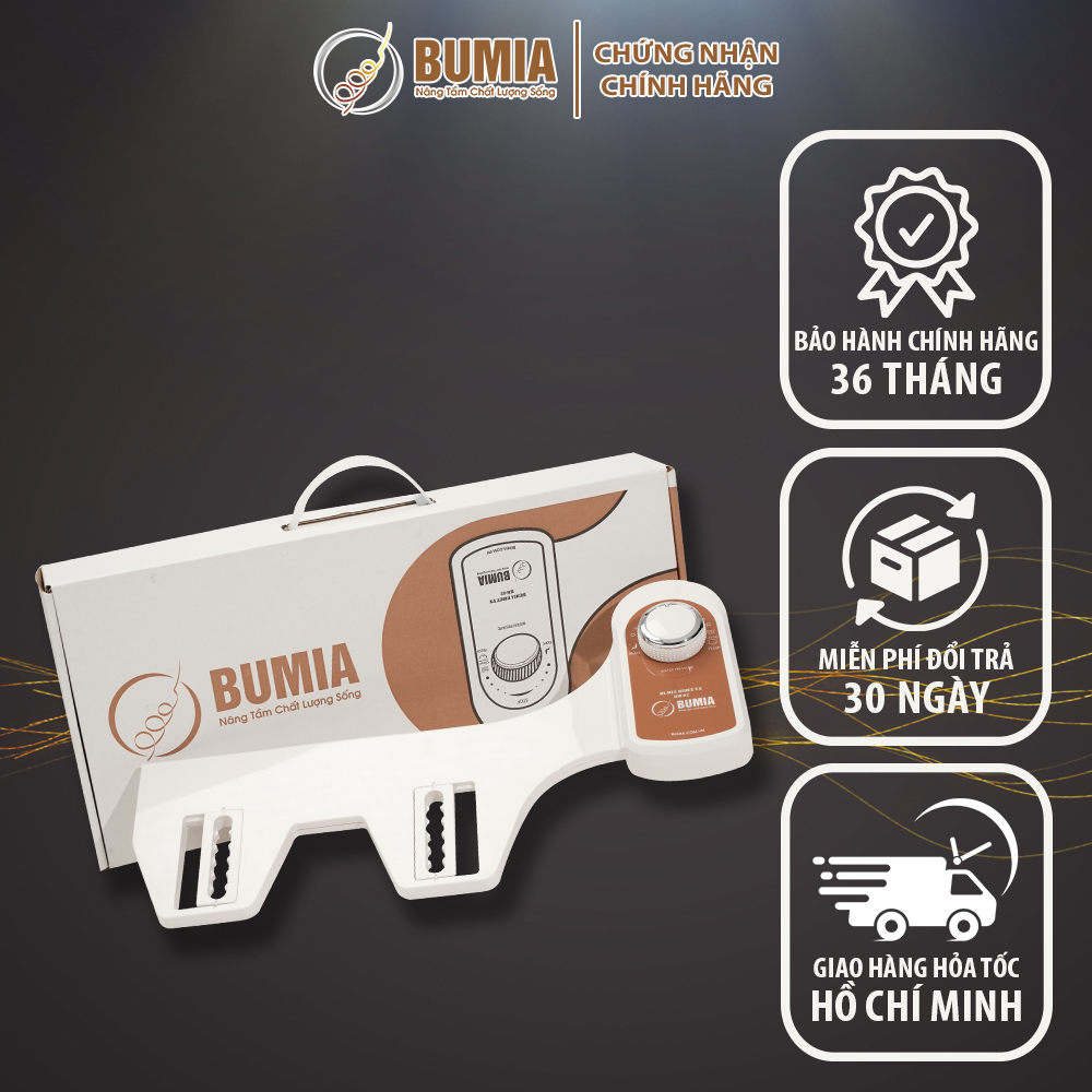 Combo 2 vòi xịt vệ sinh thông minh gắn bồn cầu bumia bidet Bm-02, 2 vòi xịt vệ sinh hậu môn và vệ sinh phụ khoa cho phụ nữ, bảo hành chính hãng 3 năm.