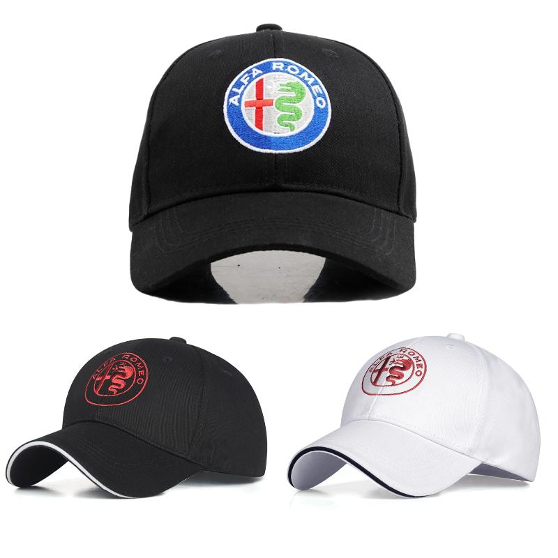 Nón Snapback Bóng Chày Thể Thao Ngoài Trời, Chơi Golf Cho Alfa Romeo Logo Nam Nữ Cotton Thêu Trucker Mũ Đua Ô Tô Mũ Trùm Đầu