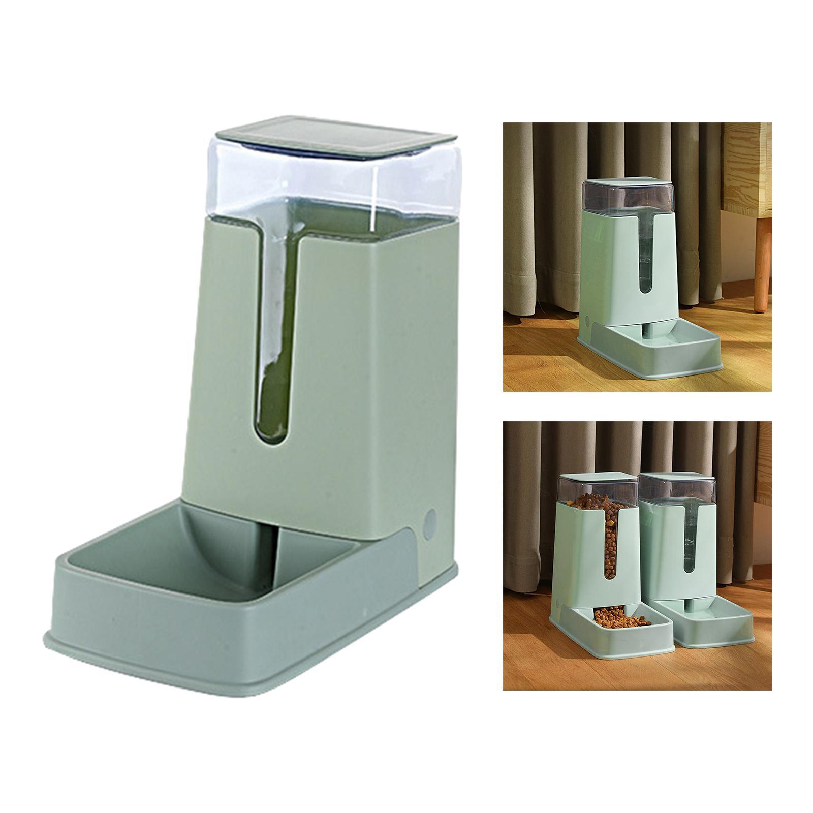 Pet Automatic Feeder Cat Dispenser Container for Cat Food Feeder White