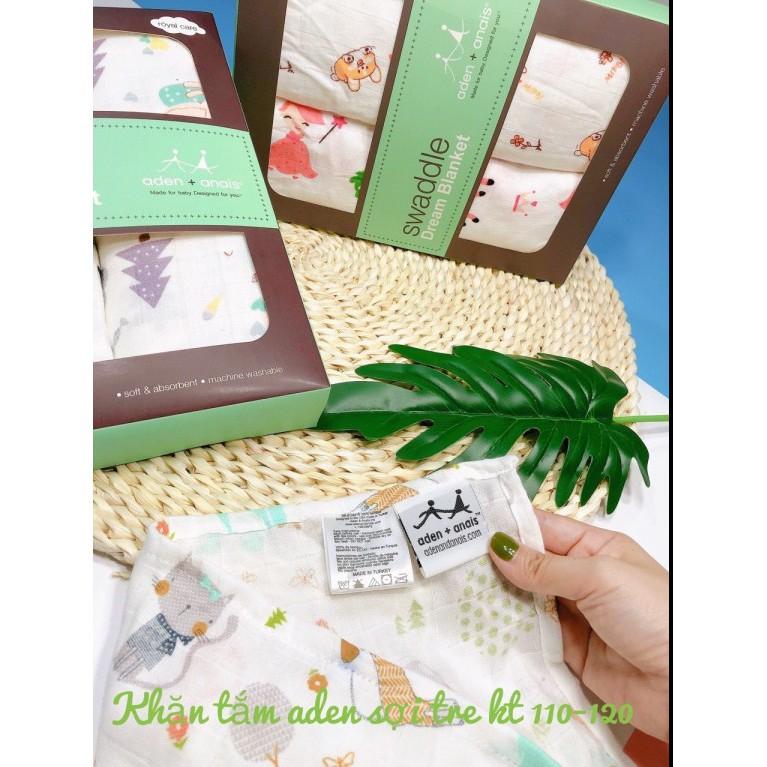 Hộp 2 khăn tắm khăn quấn sơ sinh cho bé