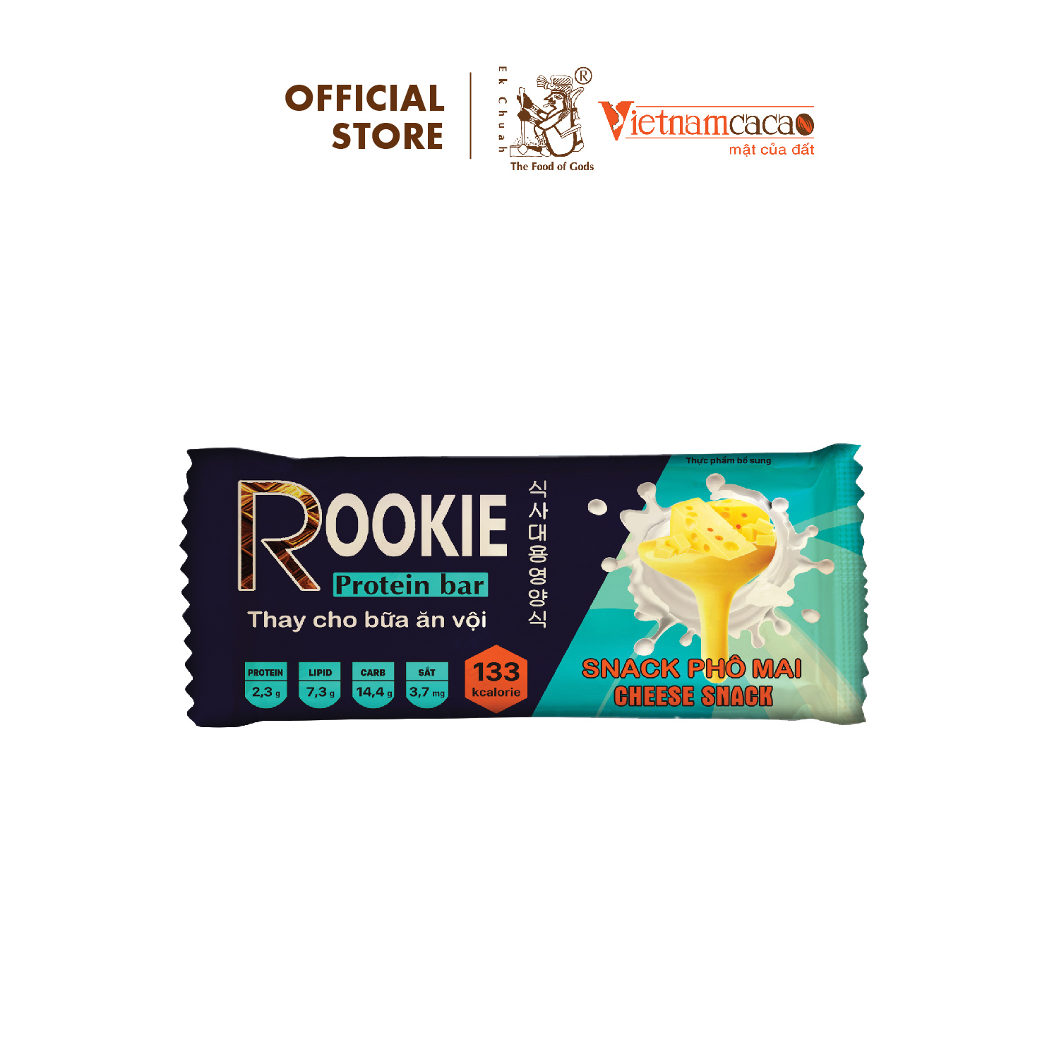 Đồ ăn vặt Thanh năng lượng Rookie Bar – Set 5 thanh – Vinacacao