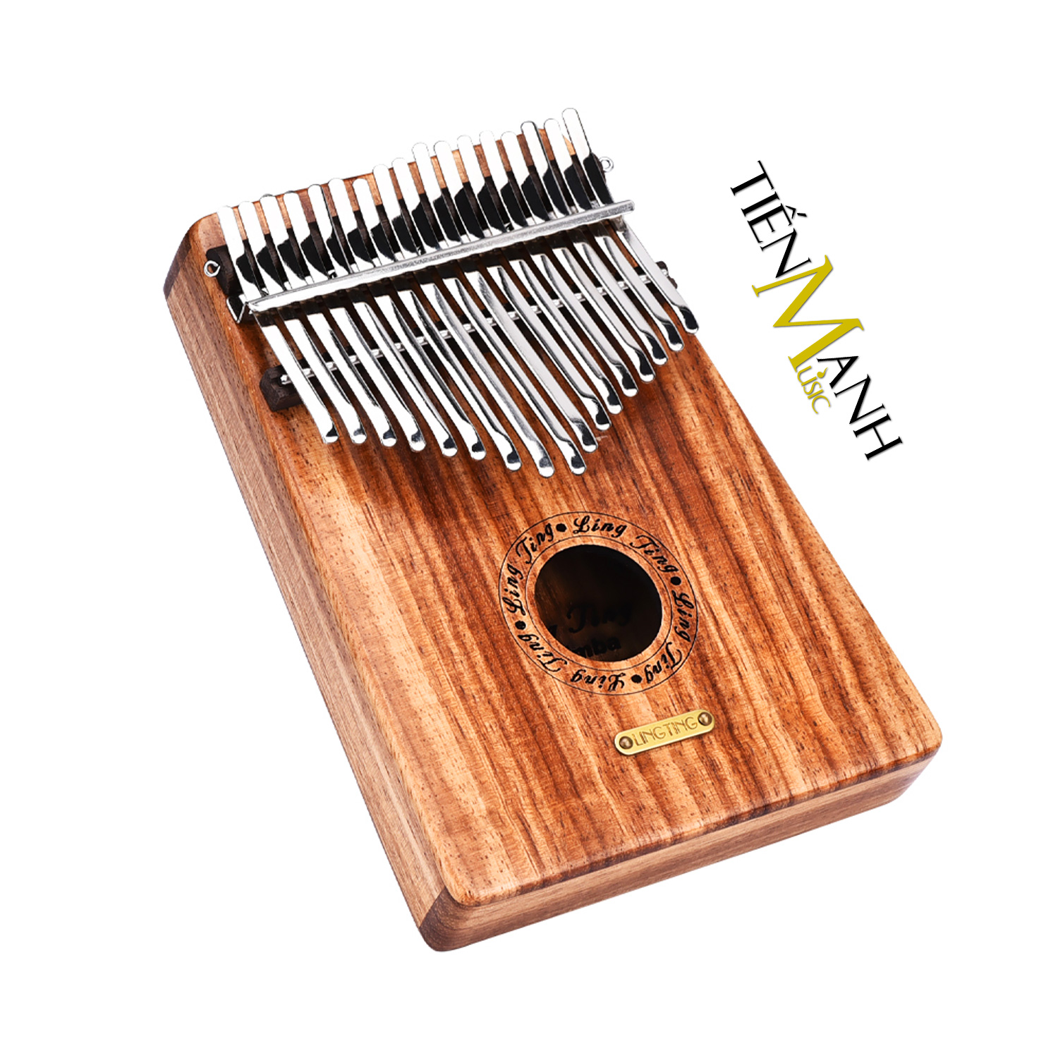 Đàn Kalimba LingTing 17 Phím K17Y (Gỗ Hồng Đàn - Full Phụ Kiện LT-K17Y) Hàng Chính Hãng - Kèm Móng Gẩy DreamMaker