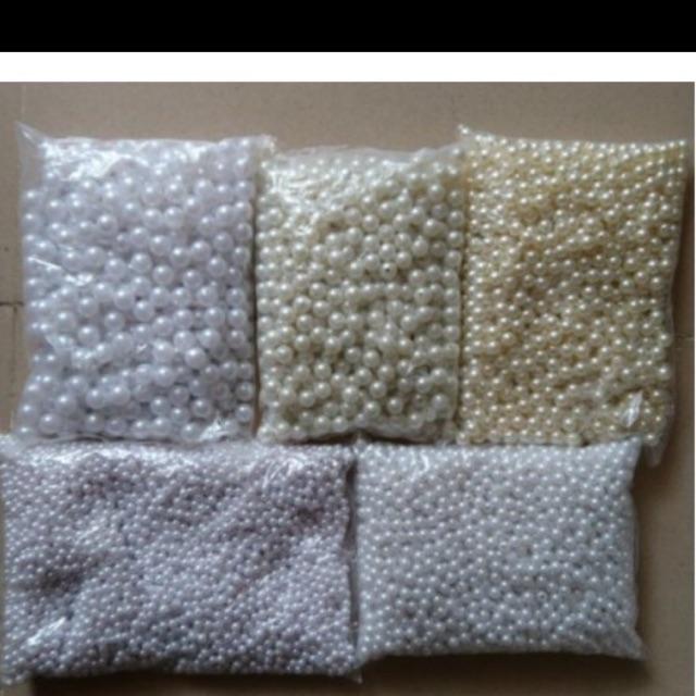 Hạt xâu vòng, hạt trai nhựa Đủ màu