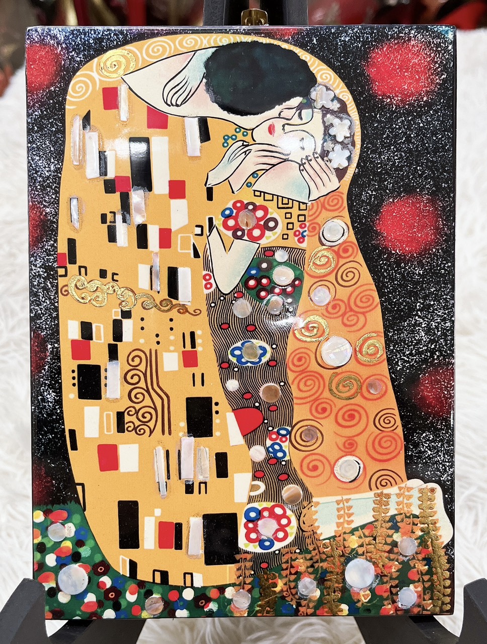 Tranh Sơn Mài - Họa Tiết PICASSO - Nghệ thuật trừu tượng - Size: 15x20 cm | 20x30 cm | 40x60 cm