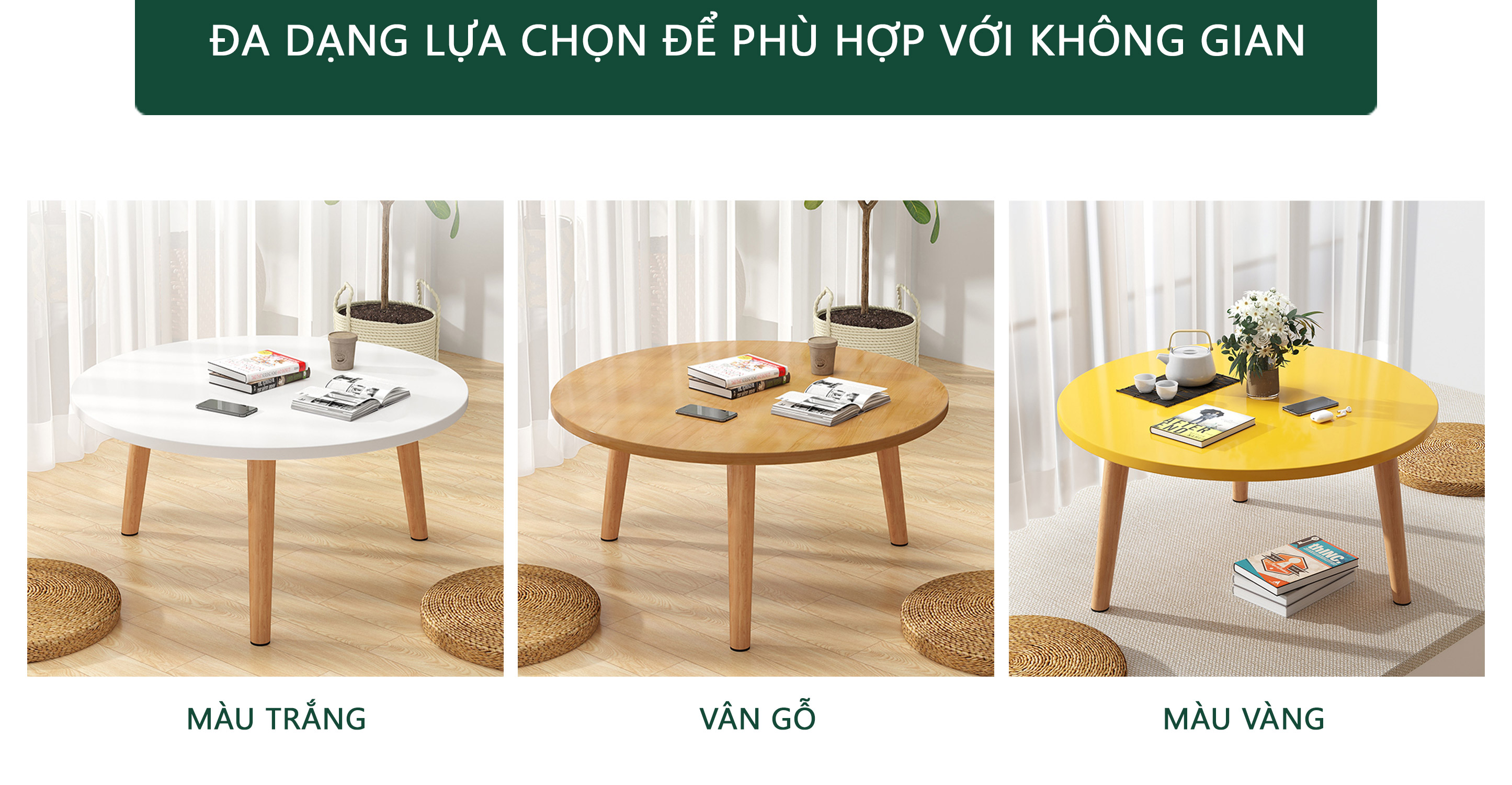 Bàn Trà Cafe, Bàn Trà Sofa Phong Cách Bắc Âu