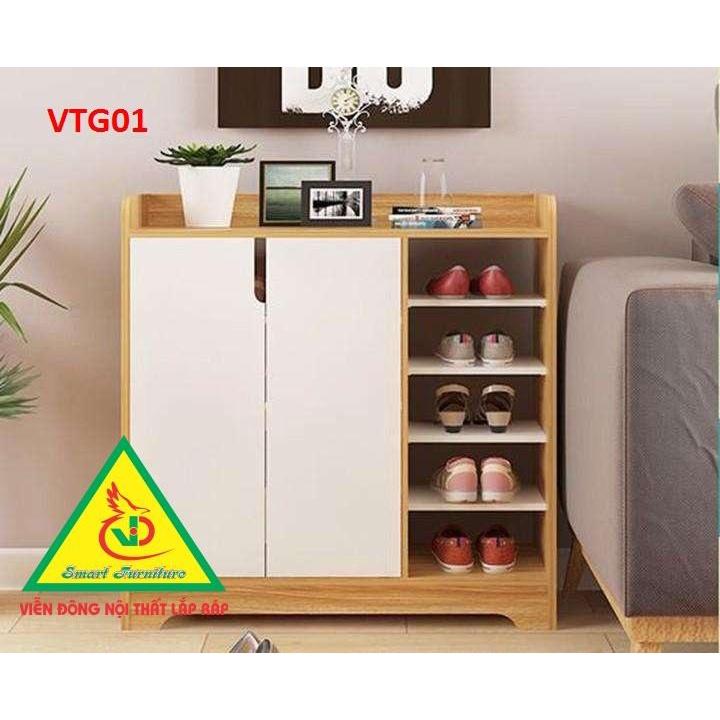 Tủ Giày Hiện Đại Nhiều Ngăn Để Giày, Tiết Kiệm Diện Tích VTG01- Nội thất lắp ráp Viendong Adv