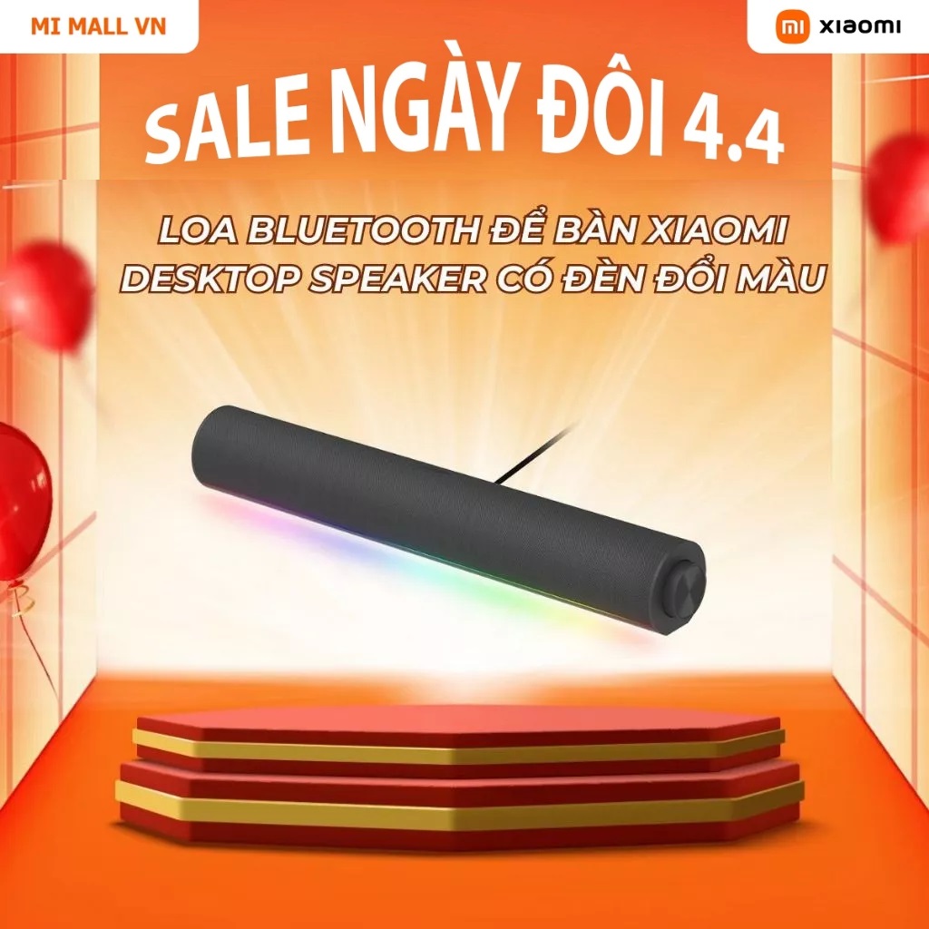 Loa Bluetooth Để Bàn Xiaomi Desktop Speaker | Đèn đổi màu RGB | Nhiều chế độ âm thanh | Micro Tích Hợp | Hàng Chính Hãng
