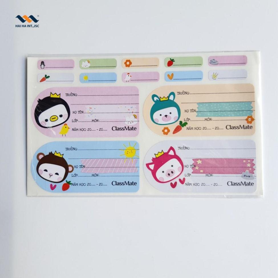Nhãn vở Carton Classmate-NT222