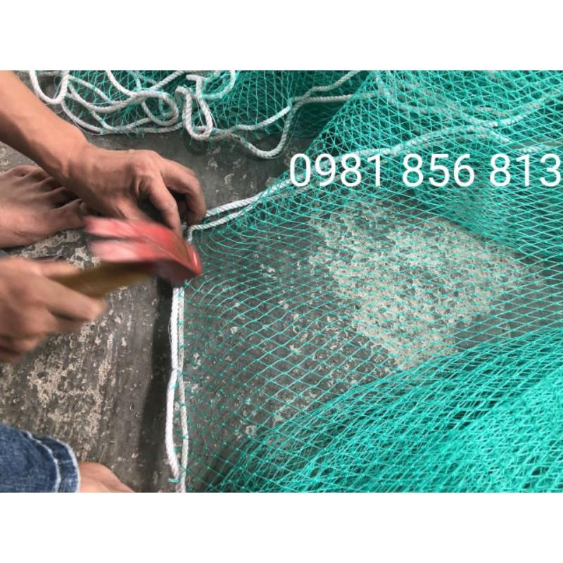Lưới vét cá cước Thái dài 20m cao 2m túi 4m mắt 2cm lưới kéo cá ao hồ hàng đặt