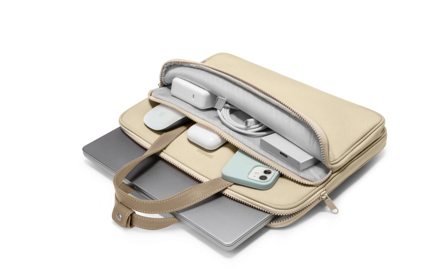TOMTOC PREMIUM THEHER SHOULDER BAG13”/14”- H22C1 - Hàng chính hãng