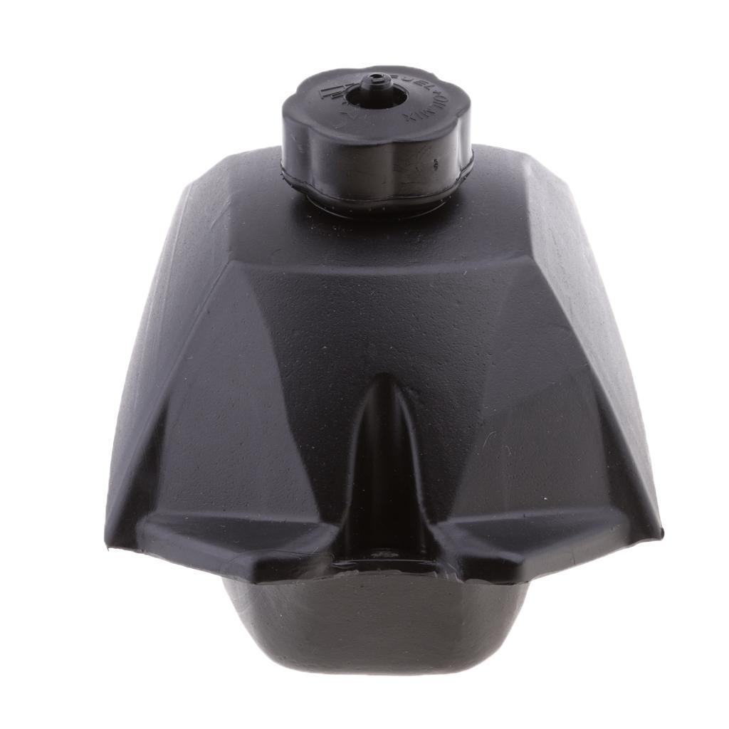 3 Pieces Gas Fuel Tank with Cap for ATV Gokart Quad Dirt Bike ATV Black