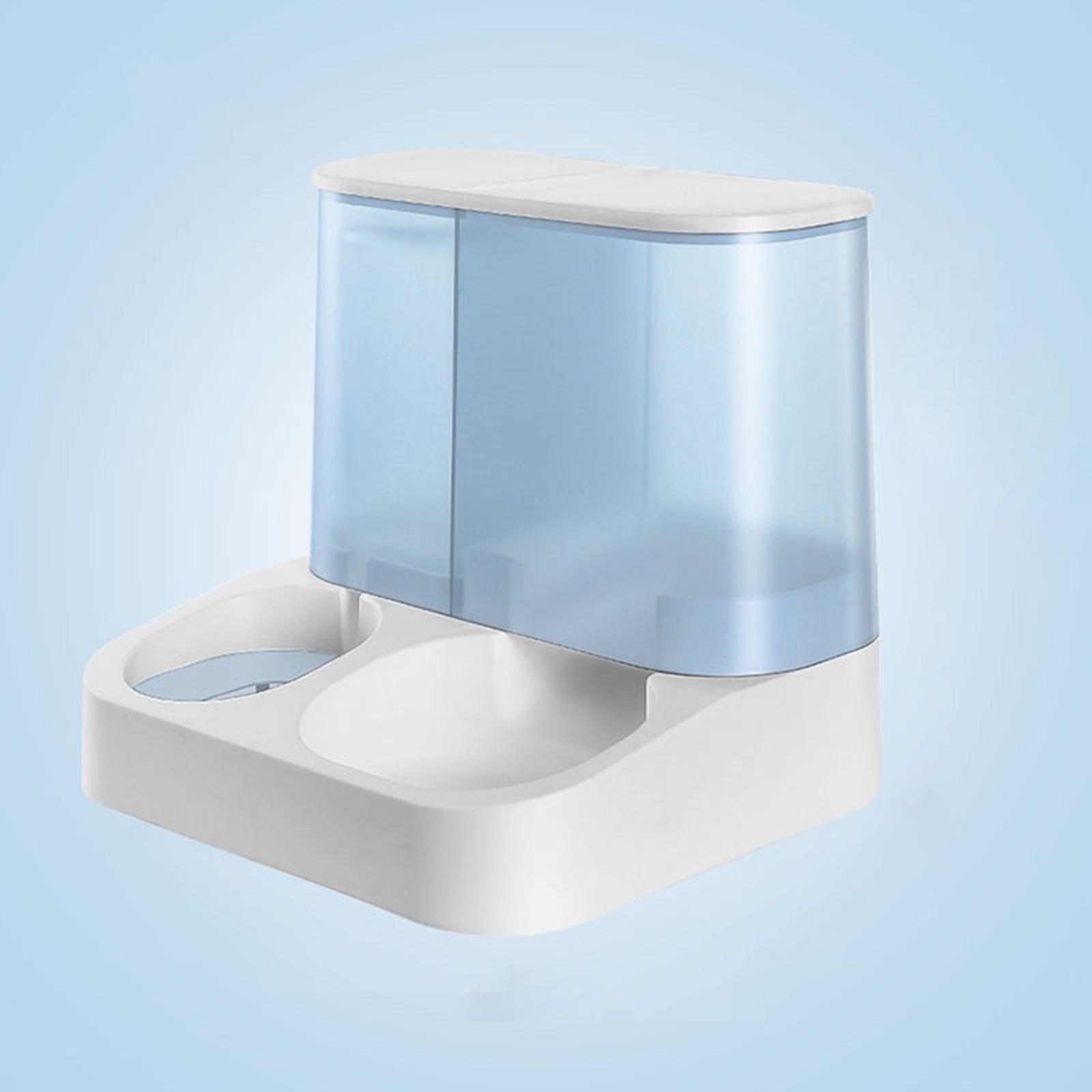 Automatic Feeder Cat Food and Water Dispenser Anti Skid Bottom Pet Food and Water Dispenser 2 in 1 Pet Dispenser for Kitten Puppy
