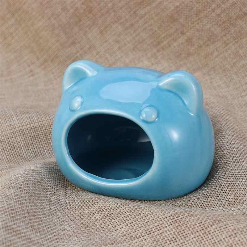 Nhà ngủ sứ hình mèo cho hamster