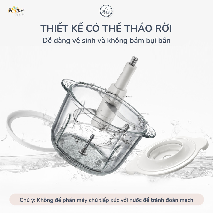 Máy xay thịt 2L Bear SB-MA02L 2L (300W) - Hàng chính hãng