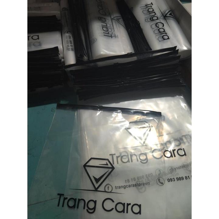 Túi Zip trong có khóa kéo đen đựng quần áo, giày dép