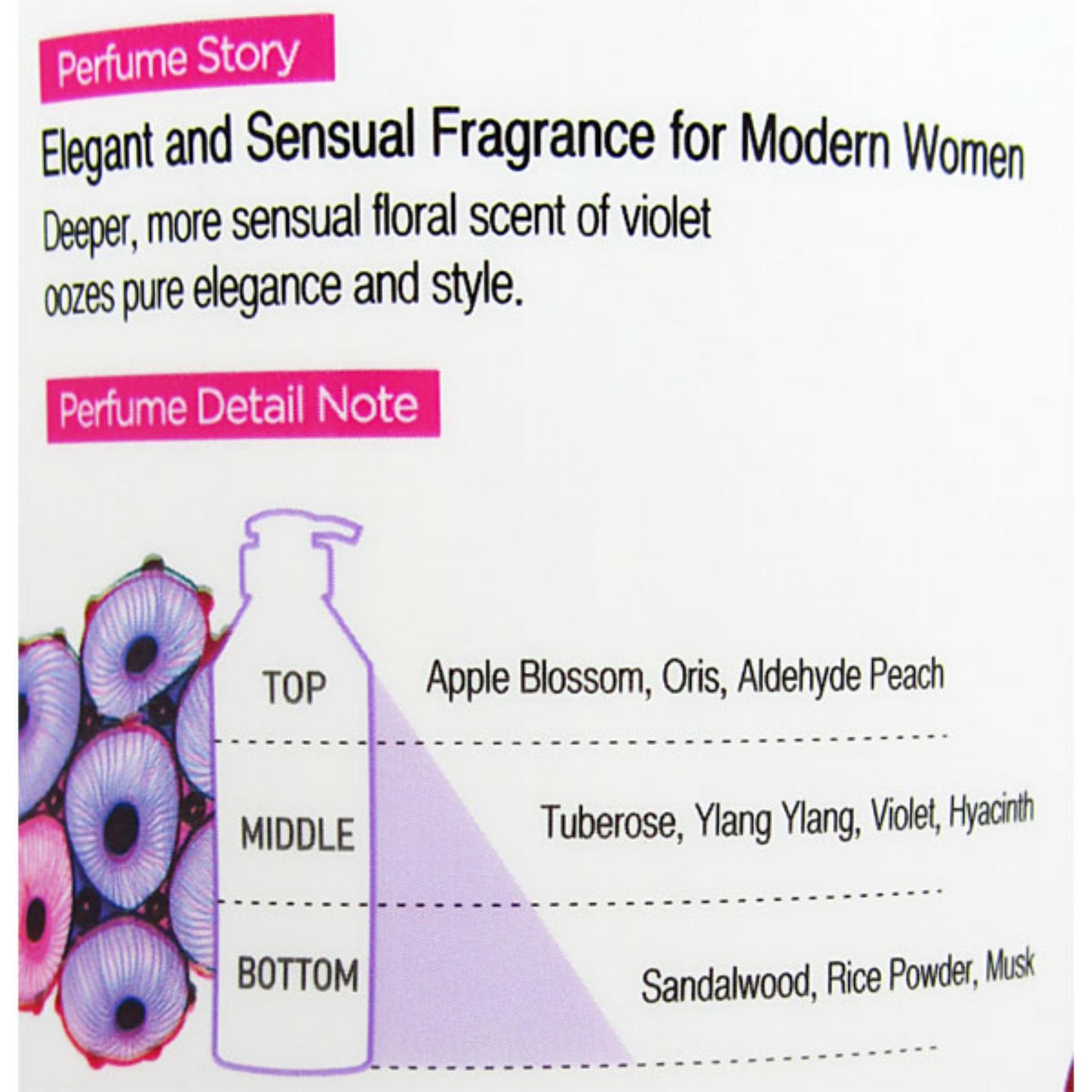 Bộ dầu gội/xả nước hoa Kerasys Elegance &amp; Sensual hương violet và xạ hương Hàn Quốc 600ml + Móc khoá