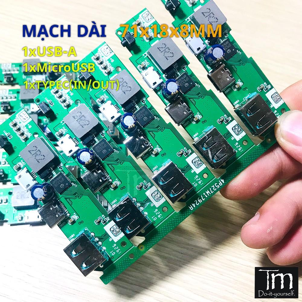 Mạch Sạc Dự Phòng Sạc Nhanh QC3.0 PD3.0 Chip IP5328 18W Mạch Mới