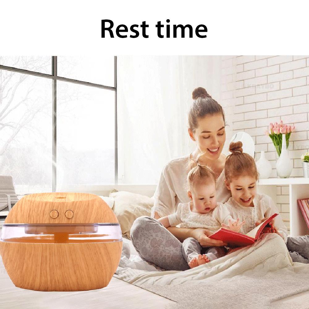 Máy xông tinh dầu, khuếch tán hương thơm, tạo ẩm cho phòng khách, phòng ngủ, 300ml