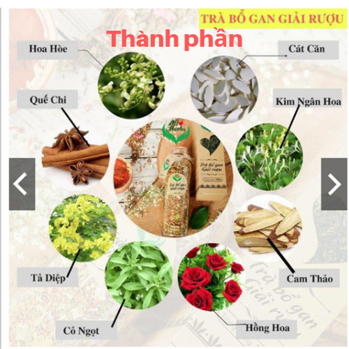 Trà Bổ Gan Giải Rượu Allherbs (chai)