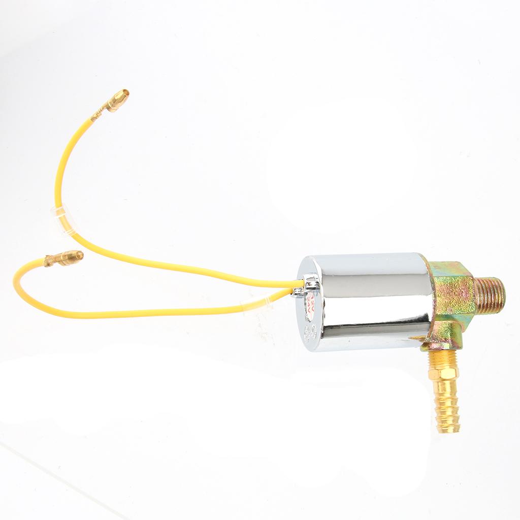 2x 12V 24V Train Truck Air Electric Solenoid Valve Heavy Duty 1/4" Chrome