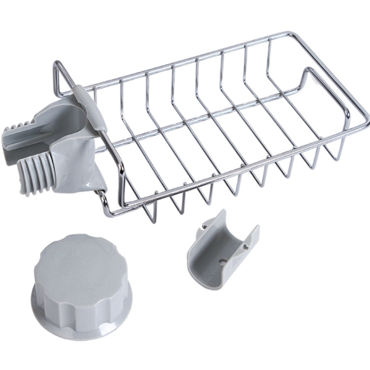 Khay Gắn Vòi Rửa Chén Loại Lớn Bằng Inox - Kích thước: 22.5*6.5*10cm