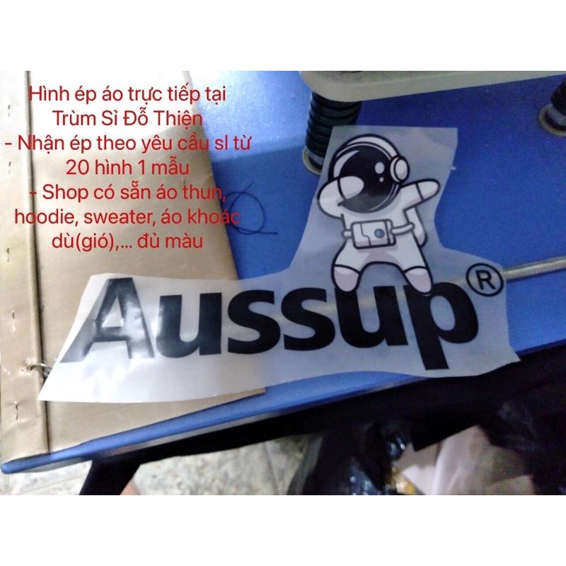 Áo thun nam Aussup Phi Hành Gia Unisex Form rộng thun cotton 4c Đủ size Nam Nữ mặc nhà đi học chơi phong cách Hàn Quốc