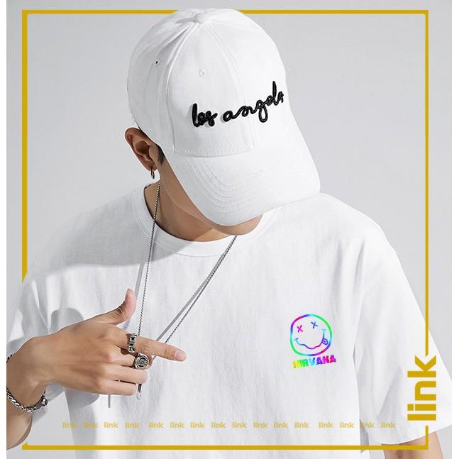 Áo thun phản quang đa sắc MẶT THÈ LƯỠI NIRVANA tay lỡ unisex