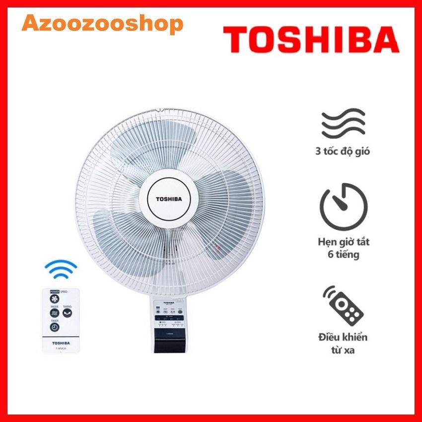 Quạt Treo Tường Toshiba F-WSA20(H)VN - Màu Xám - Có Remote - Hàng Chính Hãng