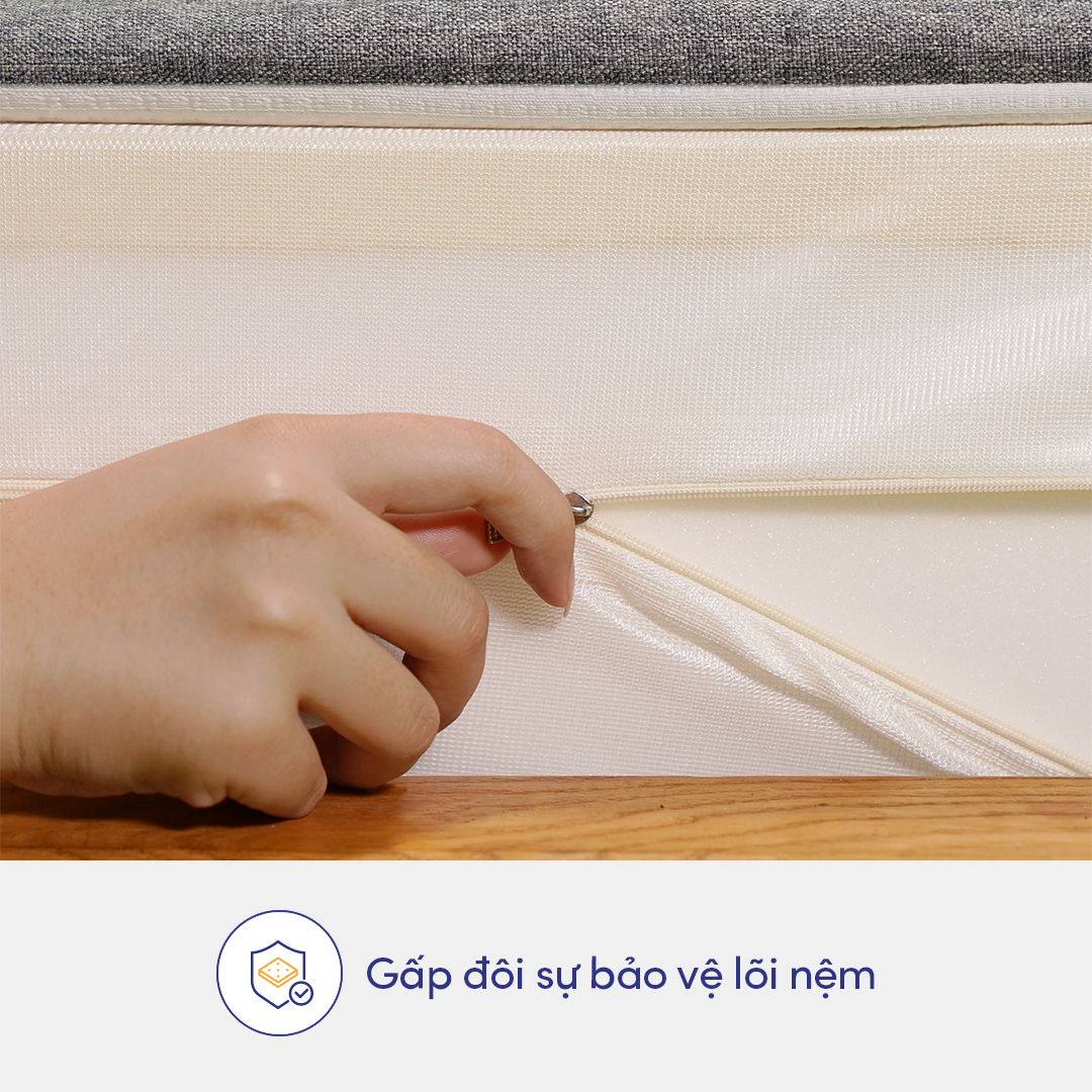 Nệm Cao Su Thiên Nhiên Foam Cao Cấp Kim Cương Stella 15cm Công Nghệ Kháng Khuẩn Chuẩn Châu Âu, Độ Đàn Hồi Tối Ưu, Nâng Đỡ Cơ Thể Tuyệt Đối