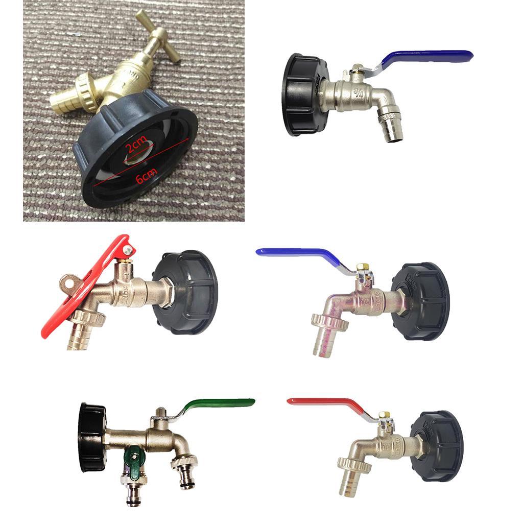IBC Tote Tank Food Adapter Coarse Thread Brass Hose Faucets Valve Type A